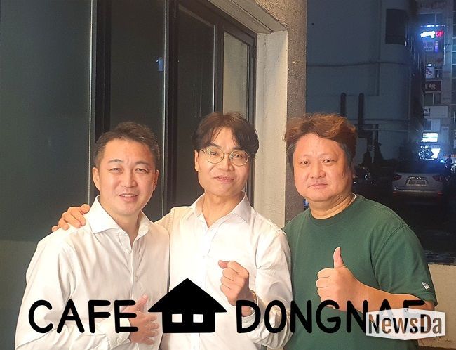 프레시뱅크 김성균 대표, 정재현투자사단 정재현 대표, 카페동네 이상근 대표 (왼쪽부터)