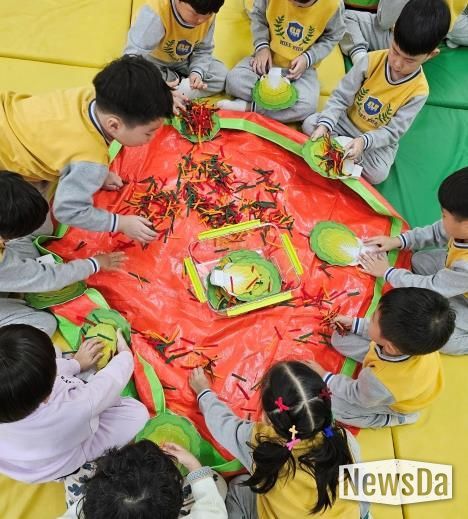 김장 만들기 간접체험교육 현장 사진