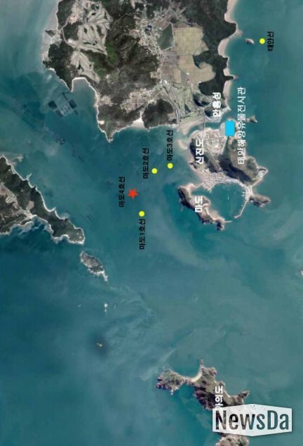 태안 마도 해역 수중발굴조사 현황도