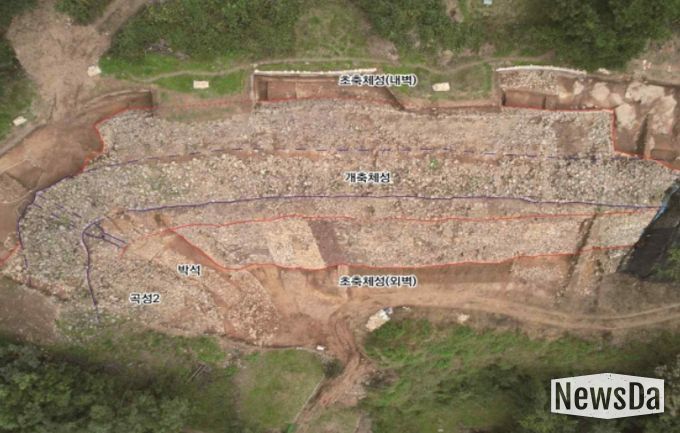 대구 팔거산성 3차 발굴조사 대상구역 전경(직상방)