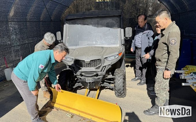 보산동 행정복지센터, 걸산마을 겨울철 재난 대비 사전 점검 실시