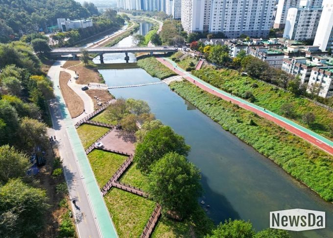 중랑천 발물쉼터