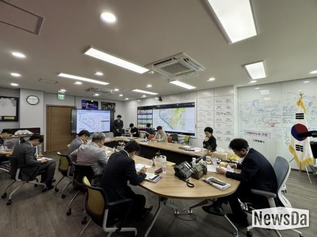 열린시장실에서 개최된 도로건설 관리계획 수립 용역 착수보고회