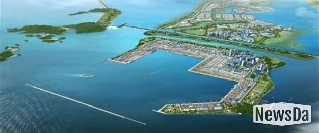 새만금 신항만 조감도