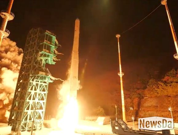 누리호 4차 발사(KTV방송화면 캡춰)