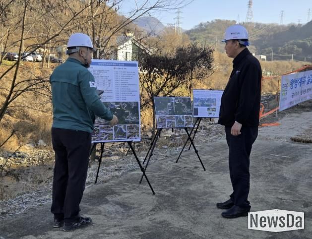 동두천시장, ‘왕방계곡 숲길(트레일) 조성사업’ 현장 점검