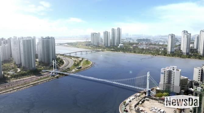 배곧~월곶 경관육교(보도교) 조감도_조감뷰