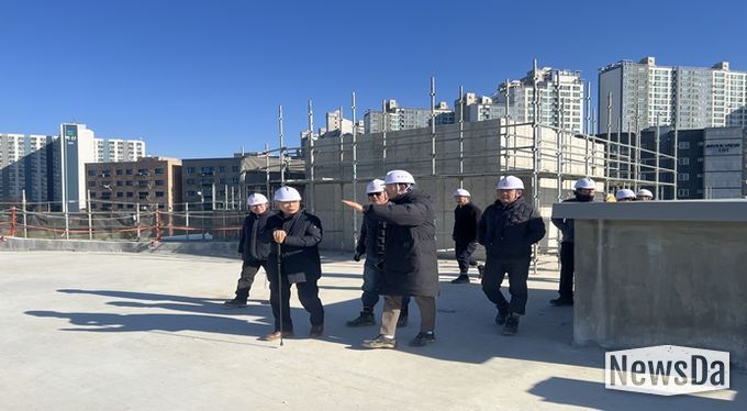 여주도시공사, 오학동 문화복지센터 건립공사 현장 동절기 대비 화재예방 및 안전관리 점검 실시