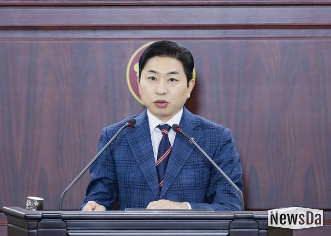 김종복 의원 5분발언모습