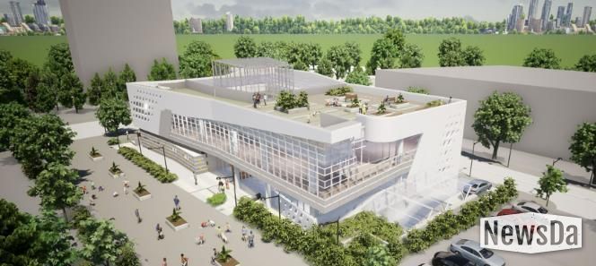 오는 7월 개관하는 성남시 판교대장도서관 조감