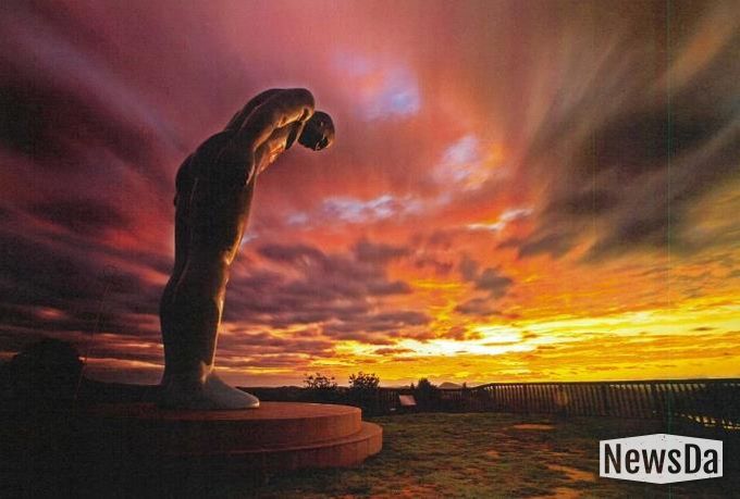 그리팅맨(옥녀봉 일몰)