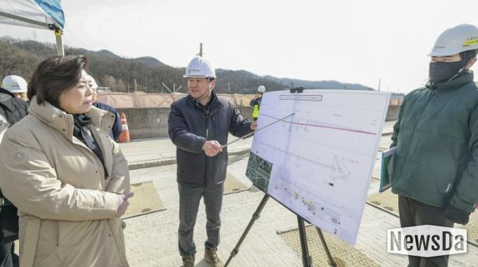 과천고가교 철거 공사 현장 모습