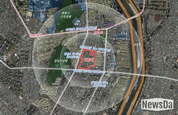 위치도 (동대문구 장안동 134-15번지 일대)