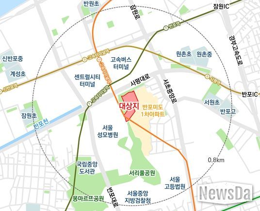 위치도 (서초구 반포동 60-5번지)