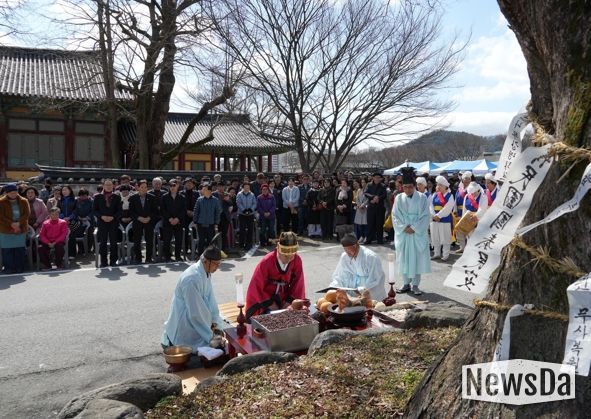 나주문화재단이 3일 나주읍성 사창거리 일원에서 ‘2026 나주읍성 사창거리 당산문화제’를 개최했다.