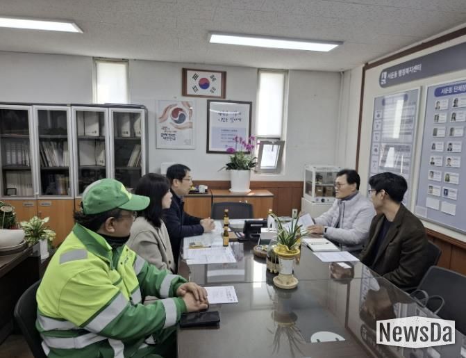 수원시 권선구 서둔동, 청소 대행업체와 간담회…
