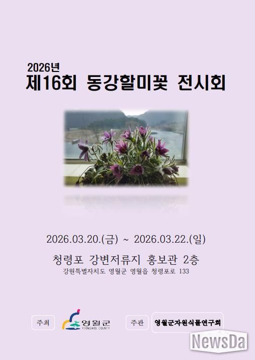 제16회 동강할미꽃 전시회 개최