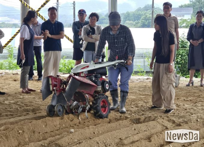 2025년 농기계 실습 교육 모습